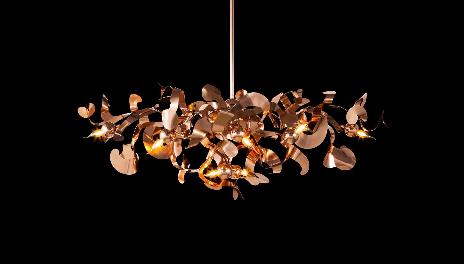Kelp Chandelier Oval Copper