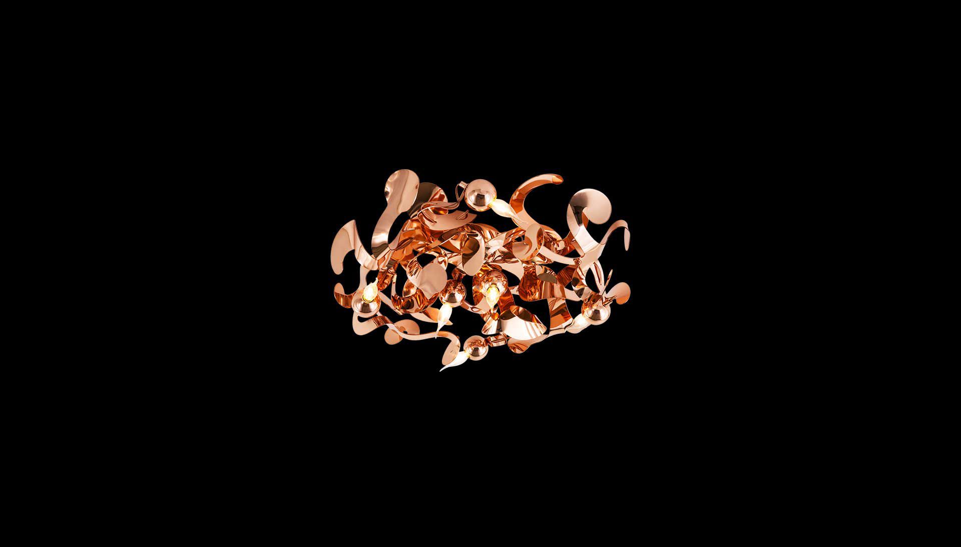 Kelp Ceiling Lamp Copper